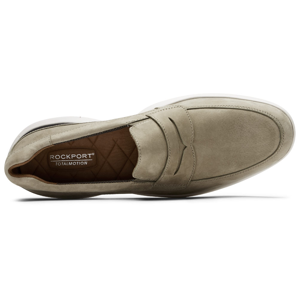 Mocasines Rockport Hombre Mexico - Total Motion Advance Penny Verde Oliva - SWVAK0364